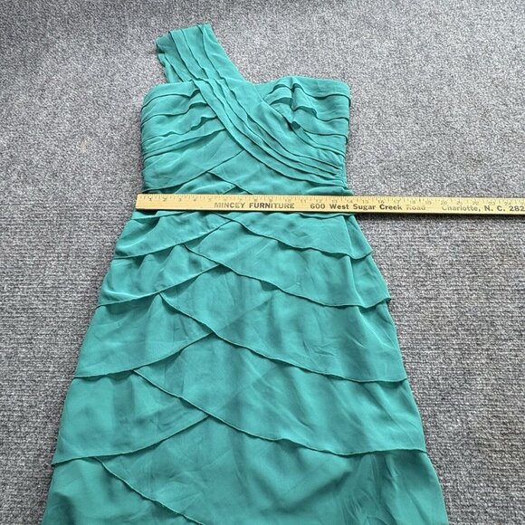 Max & Cleo Dress Womens 4 One Shoulder Chiffon Formal Prom New Years Eve Party - Picture 3 of 16